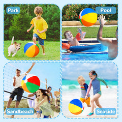 Kids playing with TPCHOIE beach ball during outdoor games and fun.