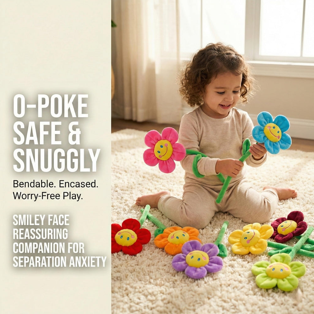 12-inch sunflower plush serves as classroom or home decor accessory.