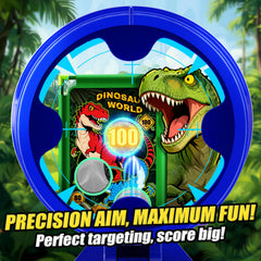 Four glowing score targets provide exciting, visible feedback.