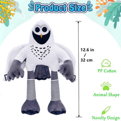 TQJOUJOU owl plushie shows detailed stitching and facial features for character