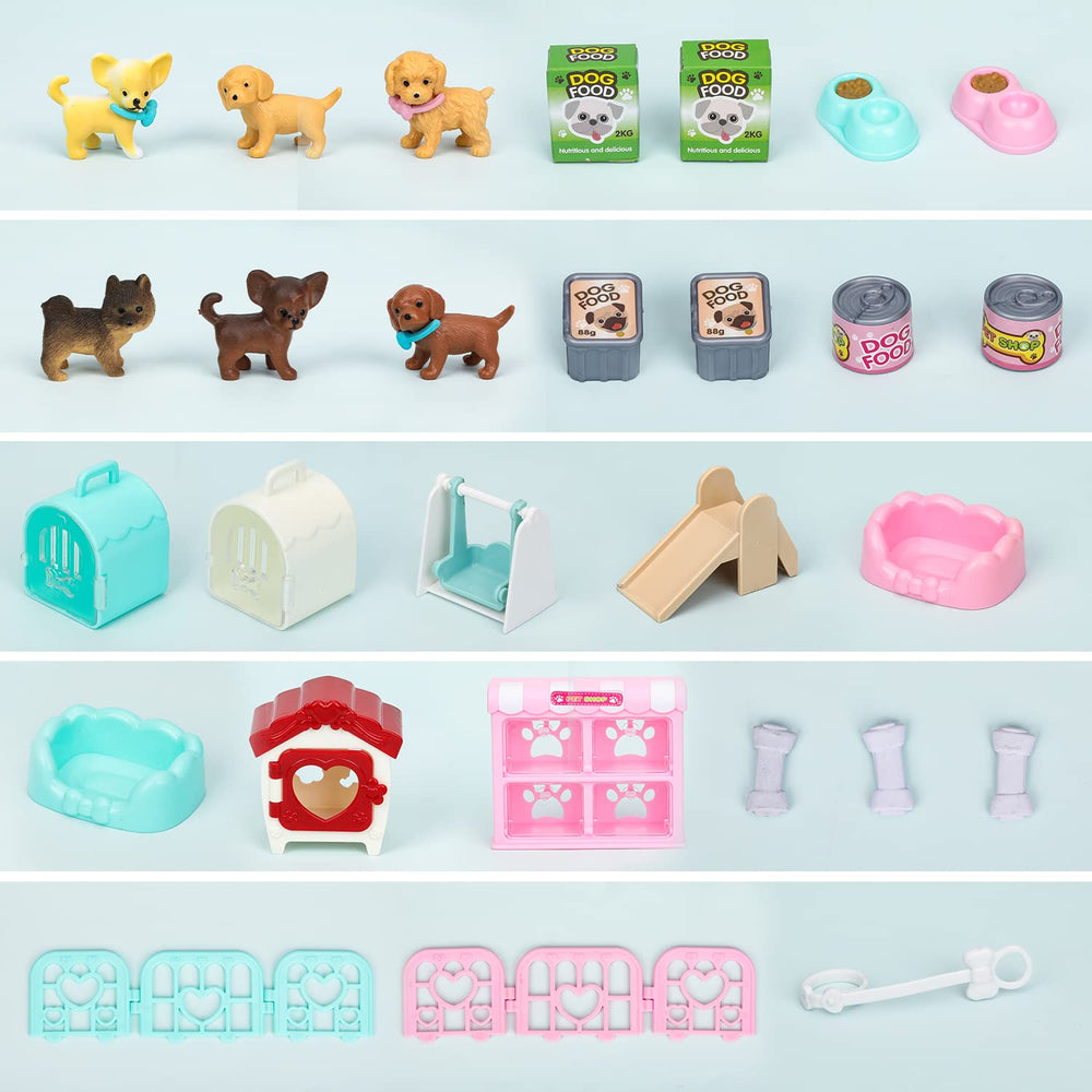 TQQFUN non-toxic puppy figures promote safe, mess-free cleanup