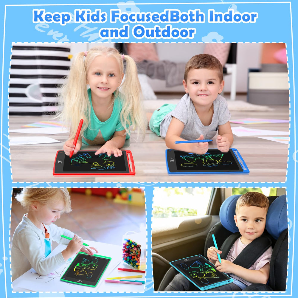 TQU 4-pack LCD doodle tablet pen dock keeps the stylus secure.
