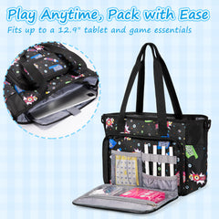 Trahzia Bingo Bag water-resistant nylon guards against rain and spills