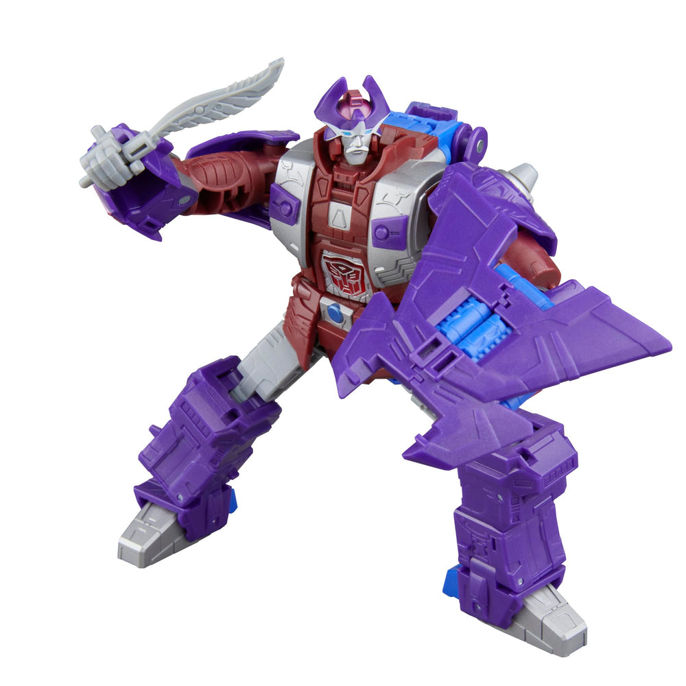 Shoulder armour, backpack, shield, and Autobot insignia included