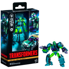 Transformers Fugitive Waspinator blaster accessories enhance battle-ready play.