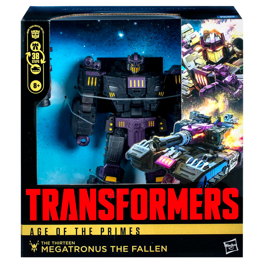 Megatronus the Fallen's articulated joints enable dynamic poses for display
