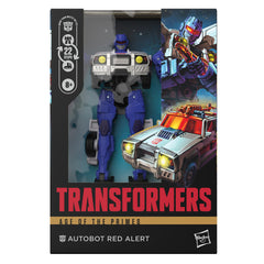 Autobot Red Alert articulated head, arms, and legs support dynamic scenes.
