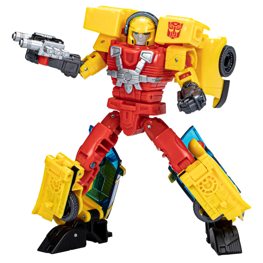 Transformers Armada Hot Shot robot mode ready for battle with evo-fusion.
