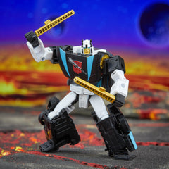 Transformers Armada Wheeljack articulated arms for dynamic action stances.