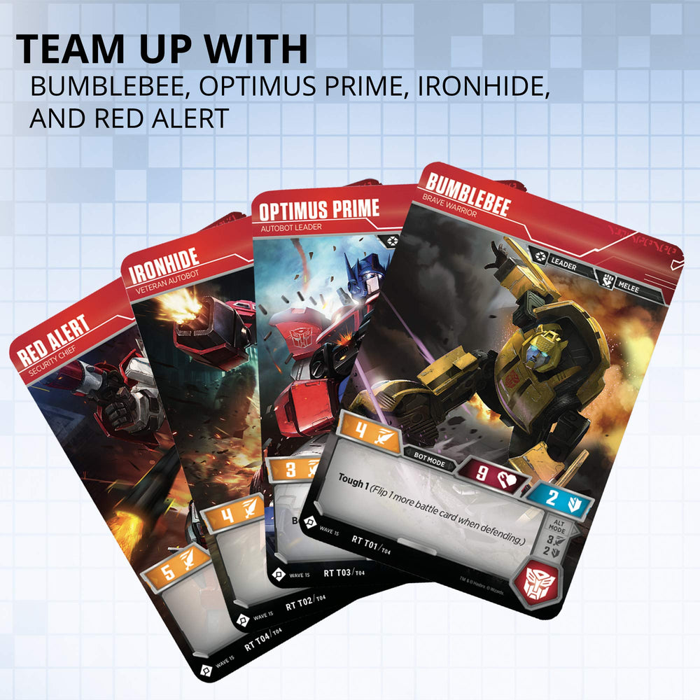 Transformers Autobots Starter Set featuring Ironhide card art for robust defense.