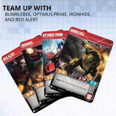 Transformers Autobots Starter Set featuring Ironhide card art for robust defense.