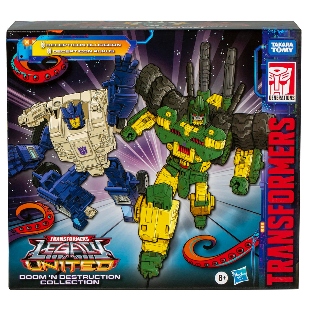 Transformers Bludgeon in tank mode showcasing converting action.
