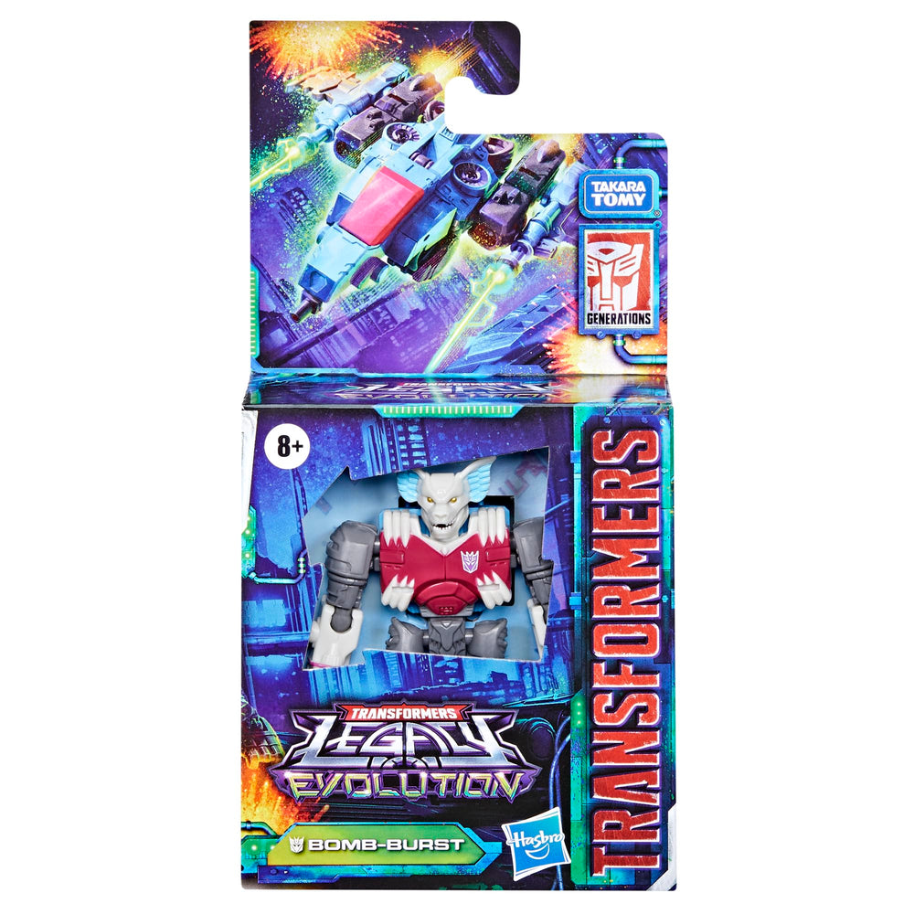 Bomb-Burst design emphasizing sharp fangs for story-driven play scenarios.