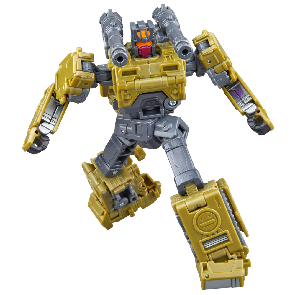 Transformers Combaticon Brawl linked with other figures to form Bruticus.