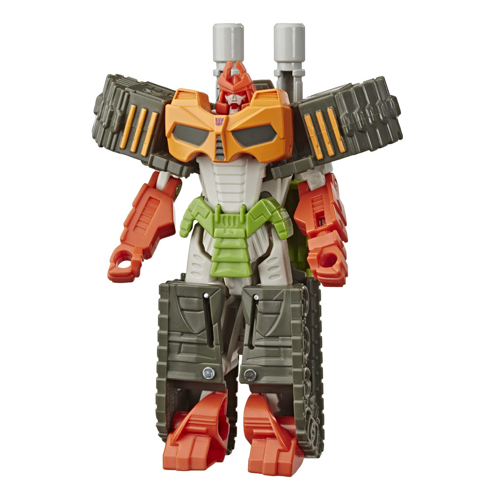 Bludgeon figure in vehicle mode from Transformers Cyberverse Adventures highlights easy transformation