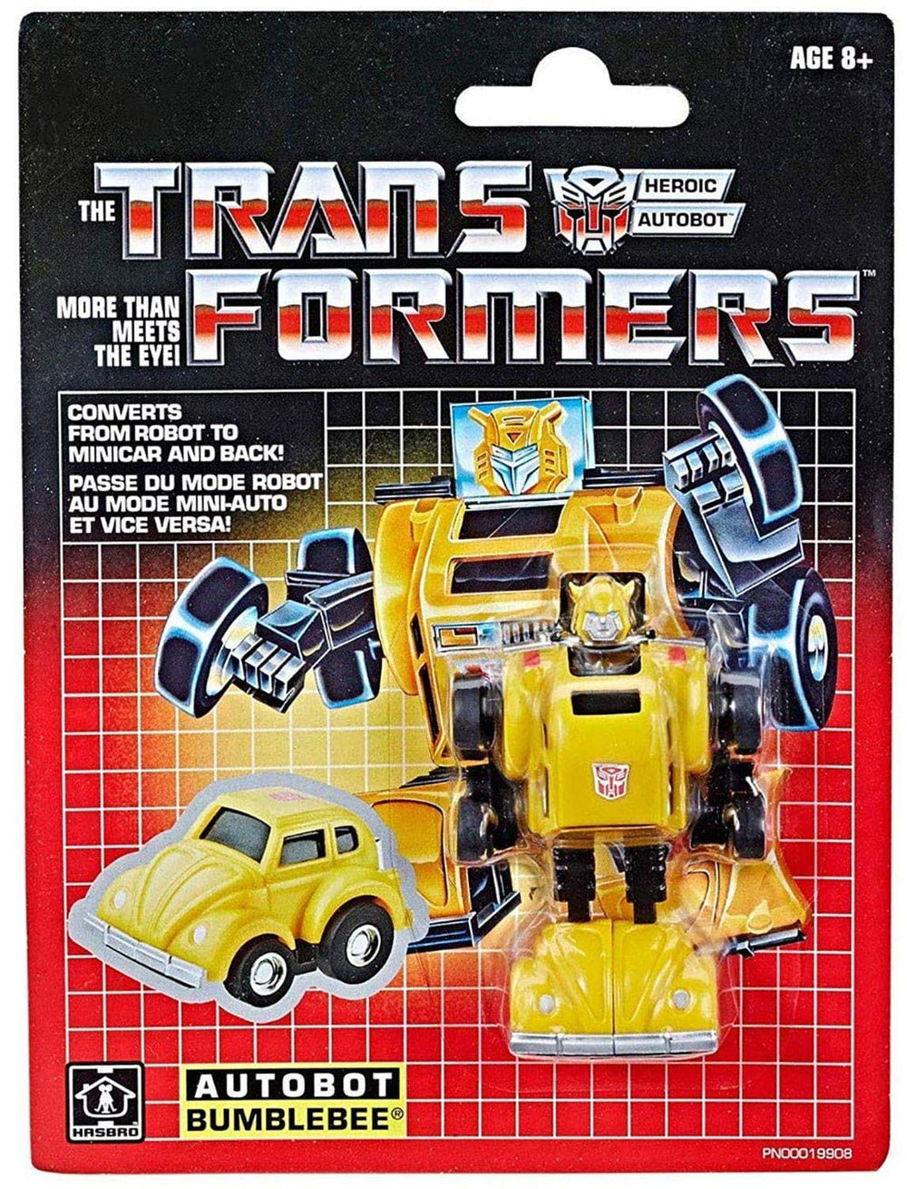 Transformers Bumblebee exclusive 3-inch figure, close-up, highlights collectible detail for display