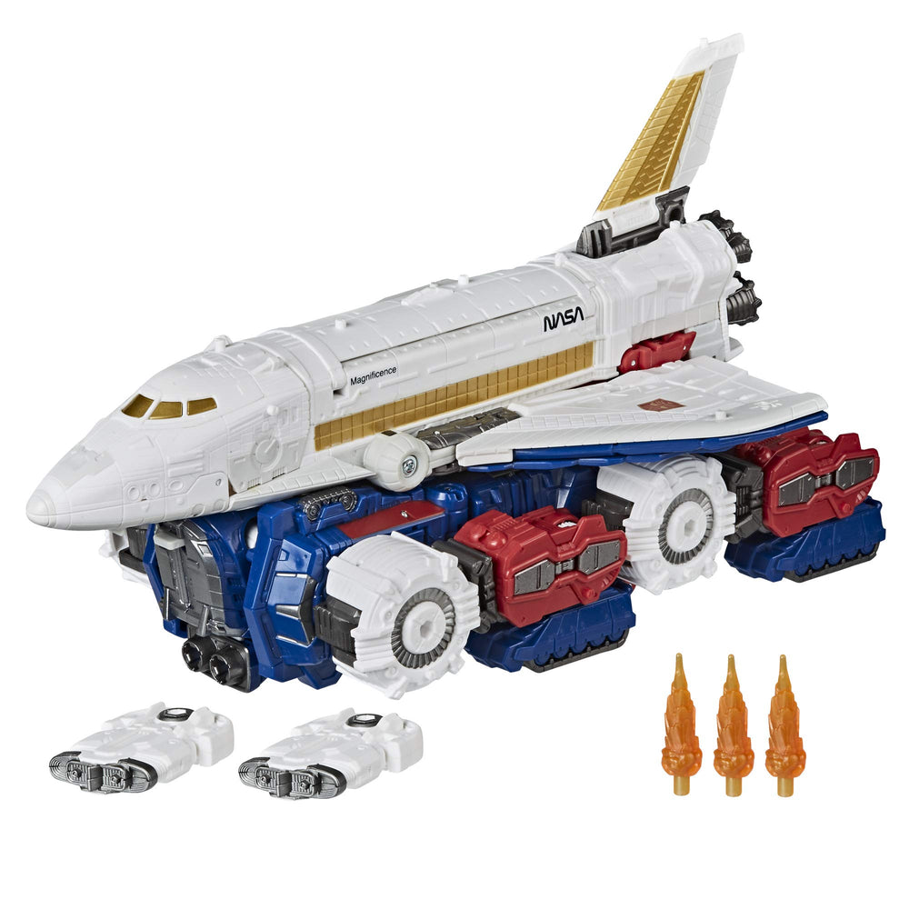 Transformers included accessories and effects enhance battle play.