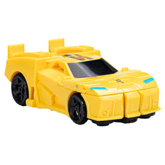 Transformers EarthSpark Bumblebee robot-mode figure ready for imaginative play.