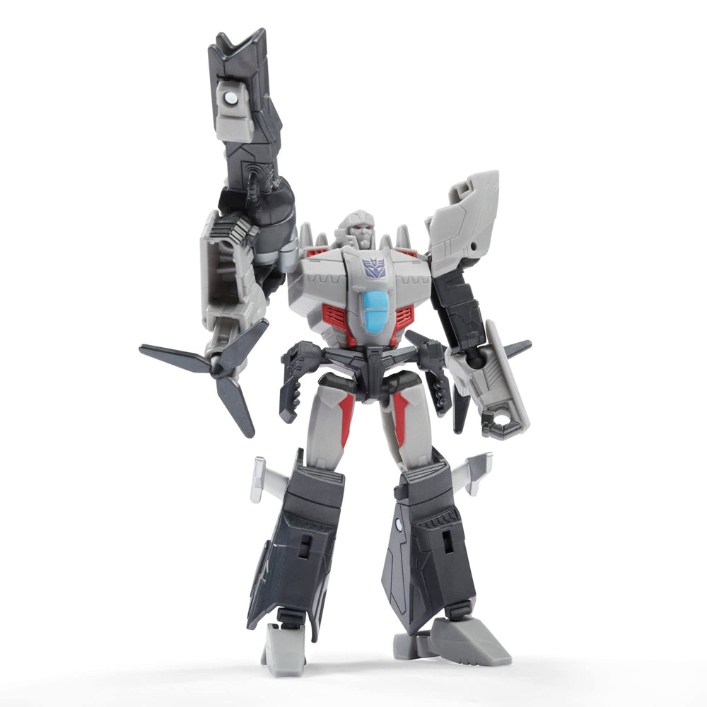 Transformers EarthSpark Megatron articulated figure enables dynamic poses.