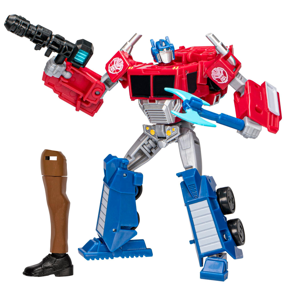 Transformers EarthSpark Optimus Prime deluxe robot form for imaginative play