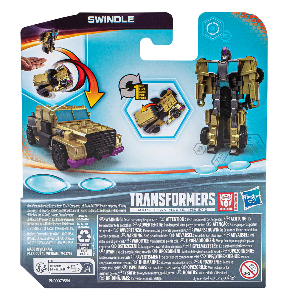 Transformers EarthSpark Swindle inspired by the show for fan appeal.