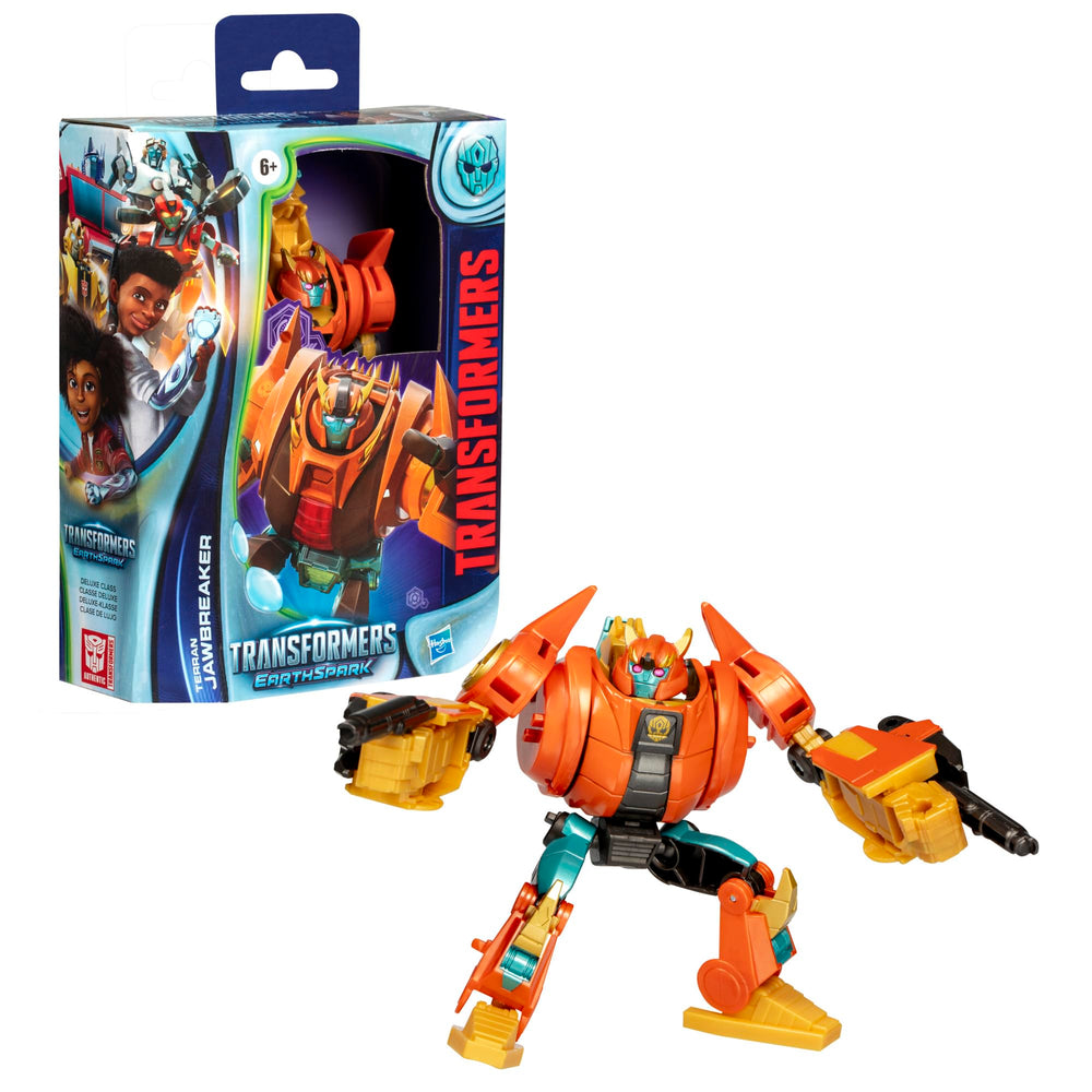 Transformers EarthSpark Terran Jawbreaker robot mode action figure ready for adventures