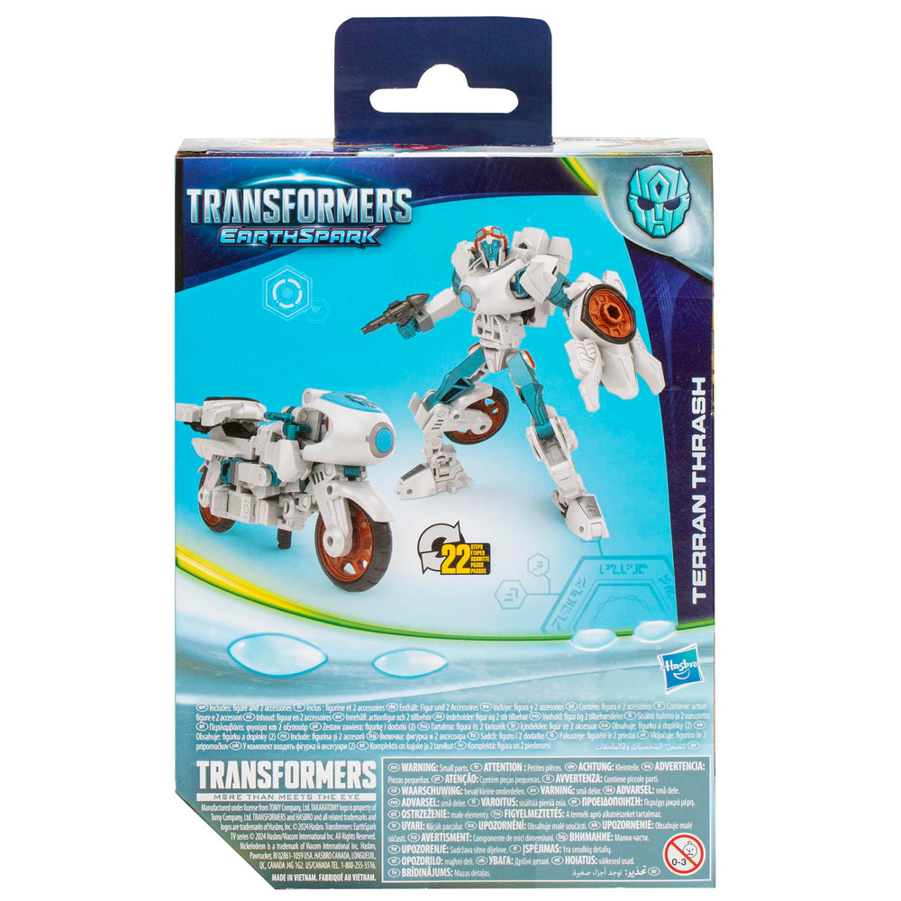 Transformers EarthSpark Terran Thrash is suitable for kids ages 6 and up and collectors.