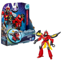 Transformers EarthSpark Terran Twitch 14-step transformation for kids.