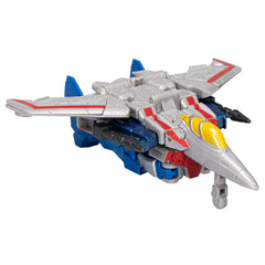 Transformers EarthSpark Starscream 5-inch figure shown in robot mode for kid-friendly action