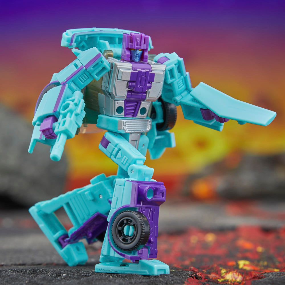 Transformers G2 Breakdown with spoiler accessory attached in car mode.