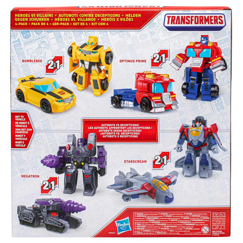 Transformers Heroes vs Villains Megatron drill tank mode image sparks pretend battles.