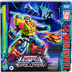 Transformers Hot Shot & Jolt front view, collectible display piece.
