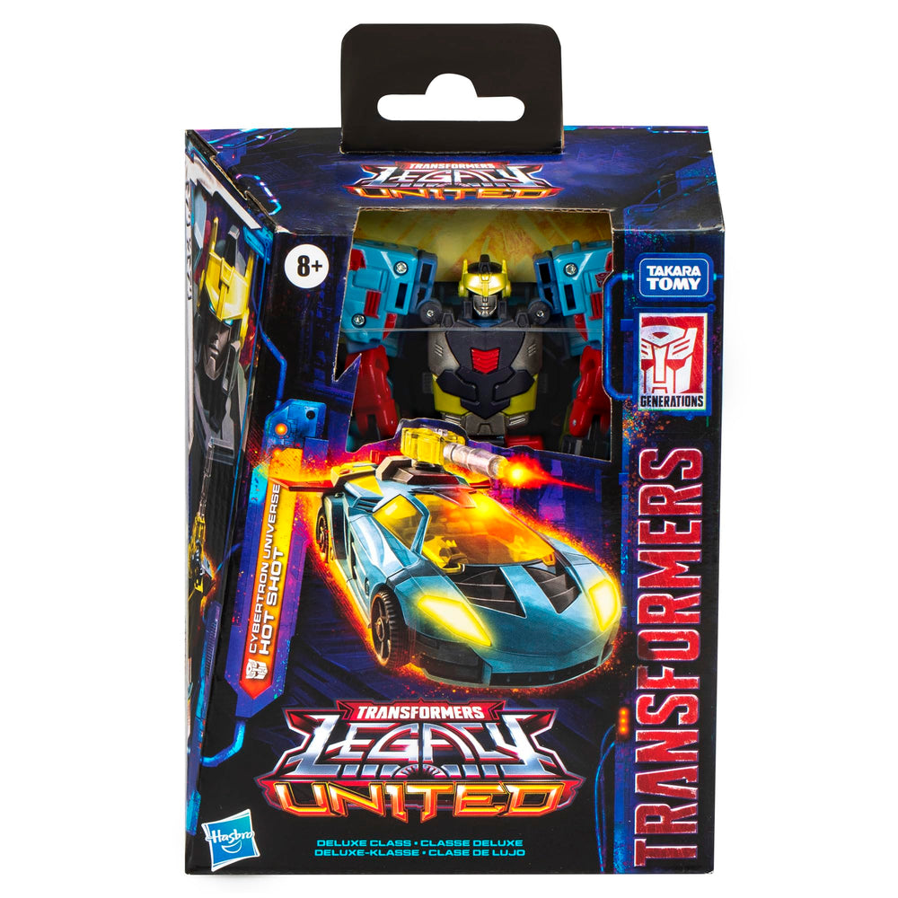 Transformers Hot Shot in sports car mode for display and dynamic posing.