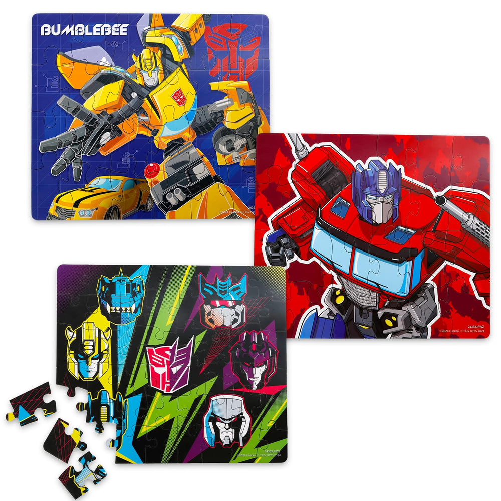 Transformers jigsaw puzzle set 48pc image for bigger challenge and sense of achievement