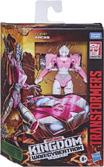 Deluxe Fossilizer figure complements Arcee for imaginative combat scenes