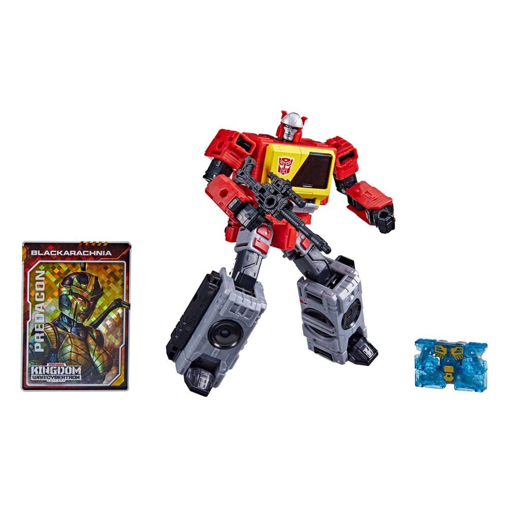 Transformers Kingdom Blaster with Deluxe Fossilizers supports beastified upgrades