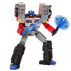 Transformers Laser Prime robot-to-truck transformation in 29 steps for display