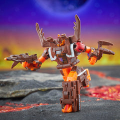 Transformers Legacy Barrage robot mode, bold design for action-ready display.
