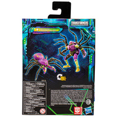 Transformers Legacy Evolution Tarantulas deluxe figure, display-ready on collectors’ shelf.