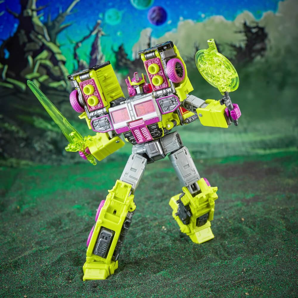 Transformers Legacy Evolution G2 Toxitron sword enables dynamic posing