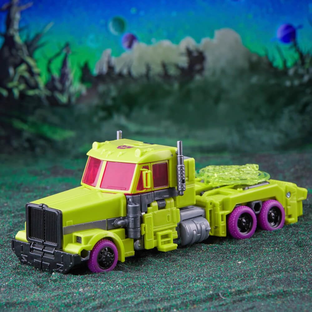 Transformers Legacy Evolution G2 Toxitron neon design stands out on shelves