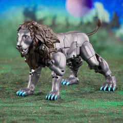 Nemesis Leo Prime demonstrates smooth robot-to-lion conversion for dynamic posing.