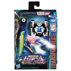 Transformers Legacy Evolution Strongarm in police SUV mode for authentic vehicle play.