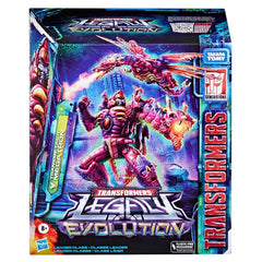 Transformers Legacy Evolution Transmetal II Megatron wings and tail enable dramatic poses.