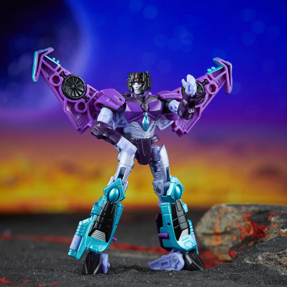Transformers Legacy Slipstream Deluxe collection-ready display alongside other United figures.