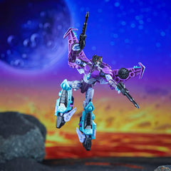 Transformers Legacy Slipstream Deluxe Cyberverse deco evokes iconic animated design.