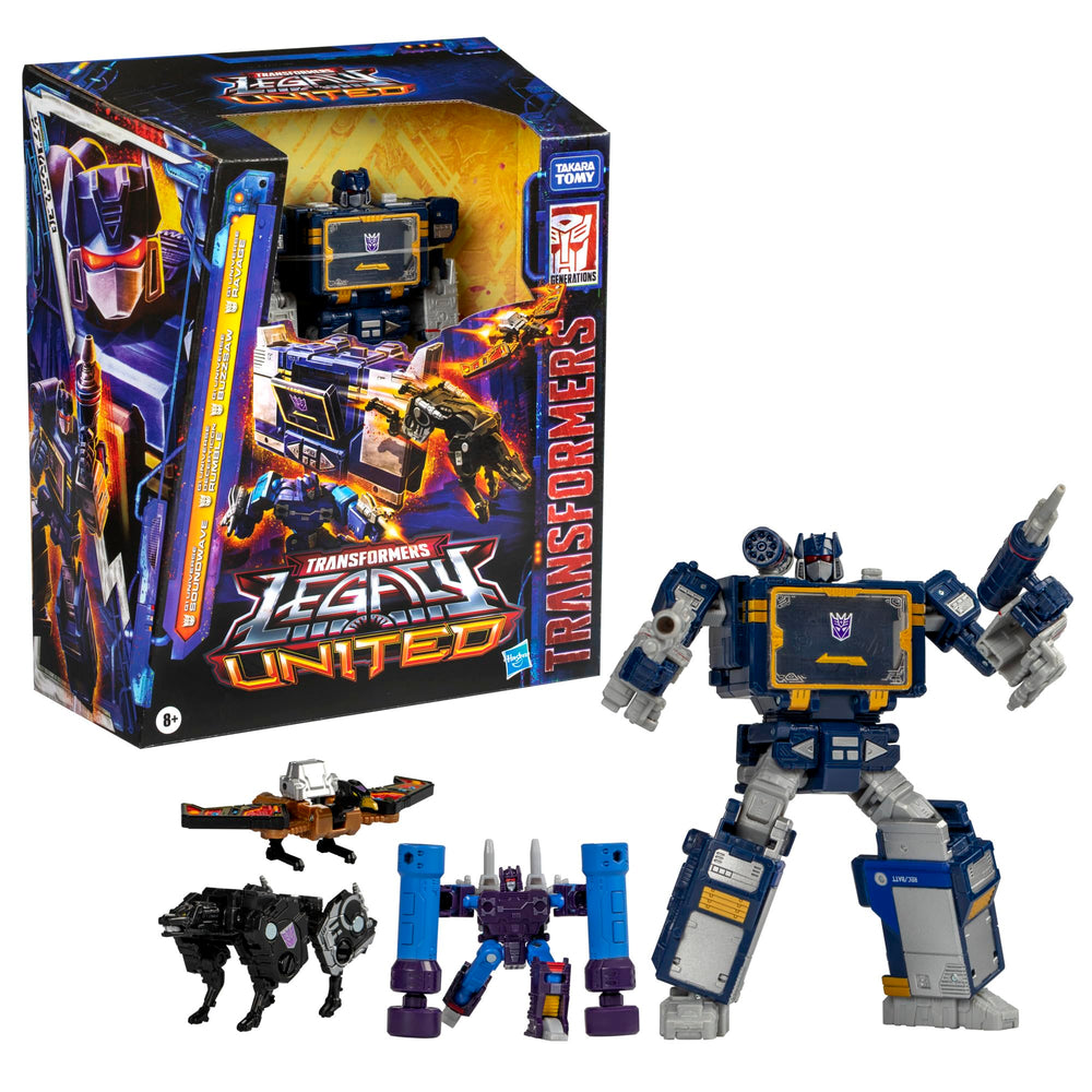 Transformers Legacy Soundwave Ravage cassette included for versatile display and storytelling.