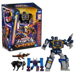 Transformers Legacy Soundwave Ravage cassette included for versatile display and storytelling.