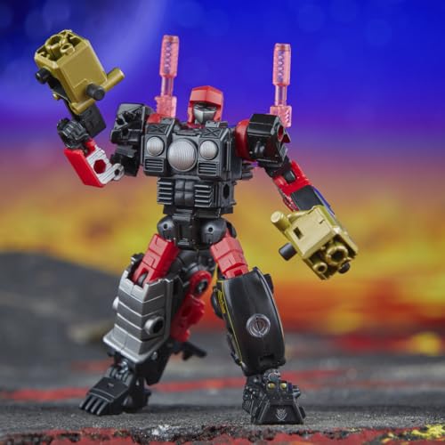 Transformers Legacy United Star Raider Road Pig with detachable panniers and parts.