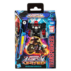 Transformers Legacy United Star Raider Road Pig motorcycle mode ready for action poses.